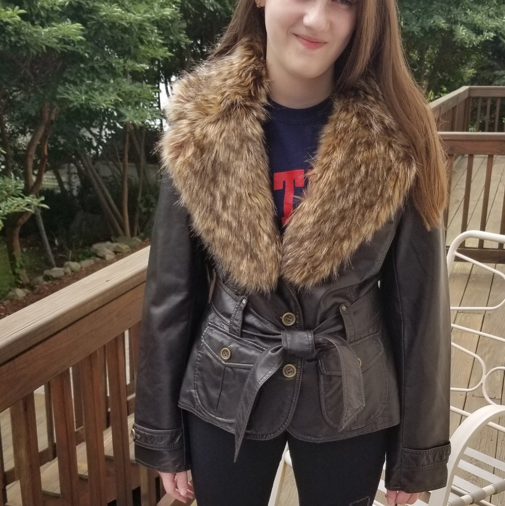 Big Chill Vintage Faux Leather jacket size M